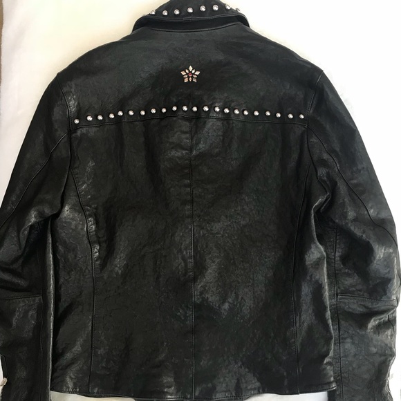 🖤 Emporio Armani Leather Jacket 🖤 - Picture 3 of 10